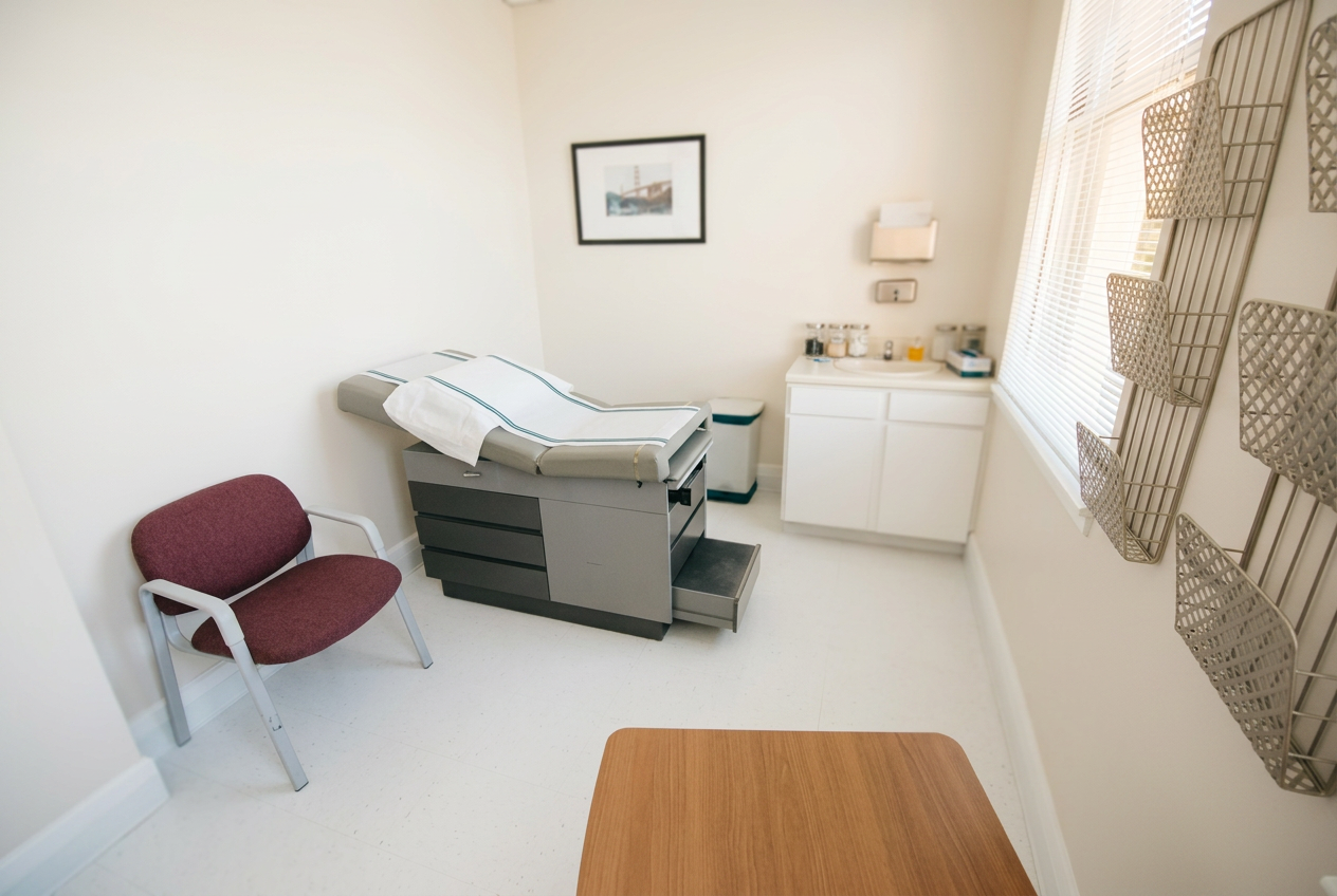 A tidy private exam room at Anthony Jones, MD